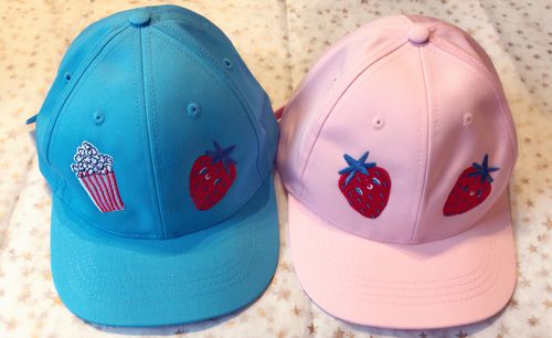 清仓波兰制造 kukukid 草莓款儿童男女宝棒球帽遮阳帽子鸭舌帽